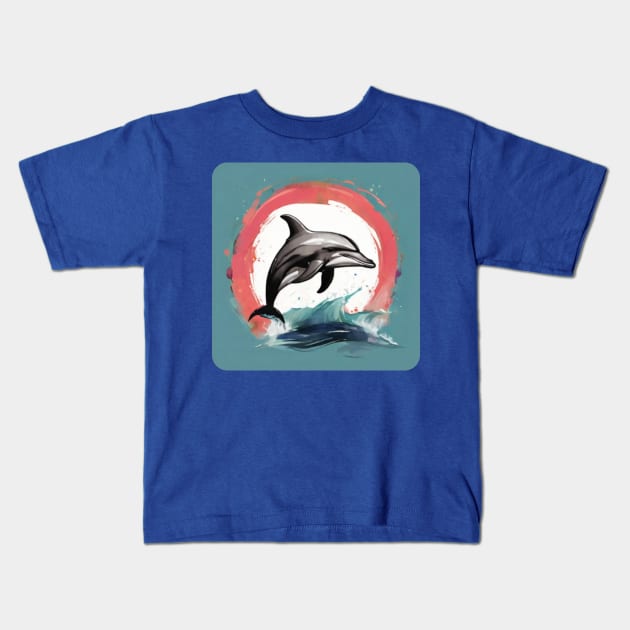 Dolphin Lover Gift,, Animal design, Dolphin Gift Kids T-Shirt by benzshope